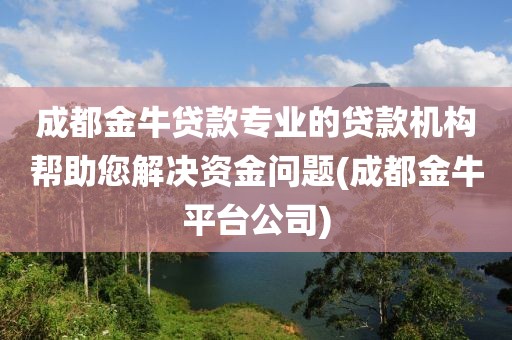 成都金牛贷款专业的贷款机构帮助您解决资金问题(成都金牛平台公司)