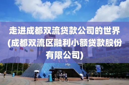 走进成都双流贷款公司的世界(成都双流区融利小额贷款股份有限公司)