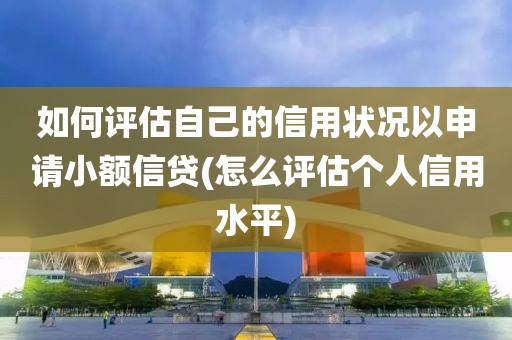 如何评估自己的信用状况以申请小额信贷(怎么评估个人信用水平)