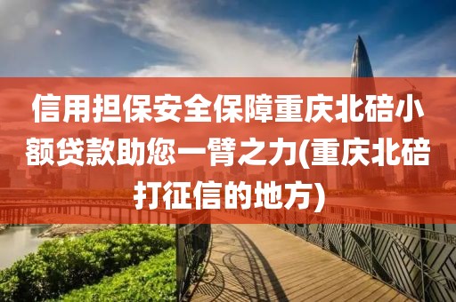 信用担保安全保障重庆北碚小额贷款助您一臂之力(重庆北碚打征信的地方)